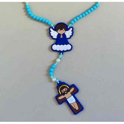 Terço Infantil Personalizado Azul